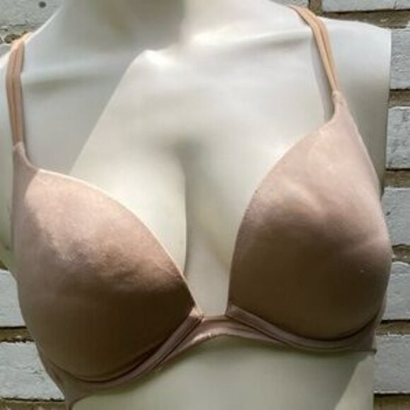 Victoria's Secret 34D Padded Push-Up bras Set of 4 Tan White Black Lace - Picture 13 of 15